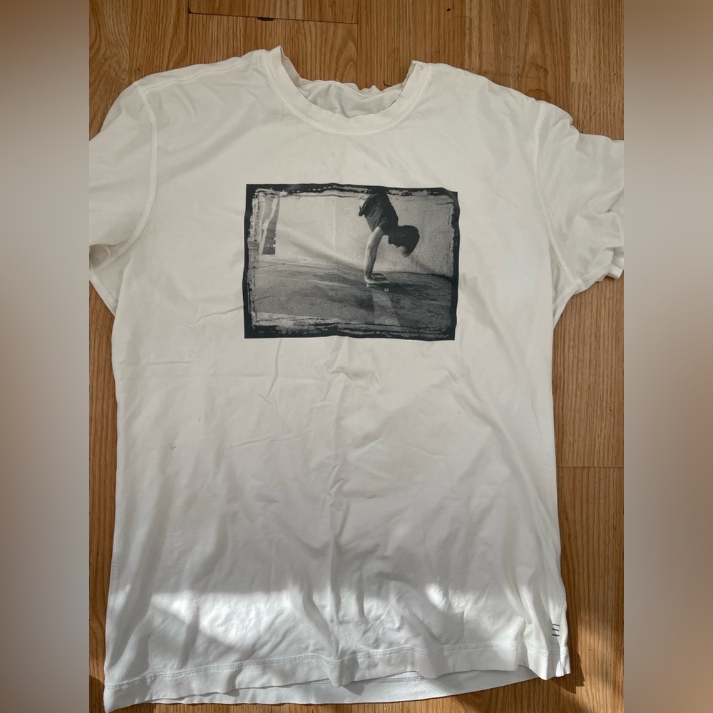 Lululemon t-shirt unisex size L for women S for man .
